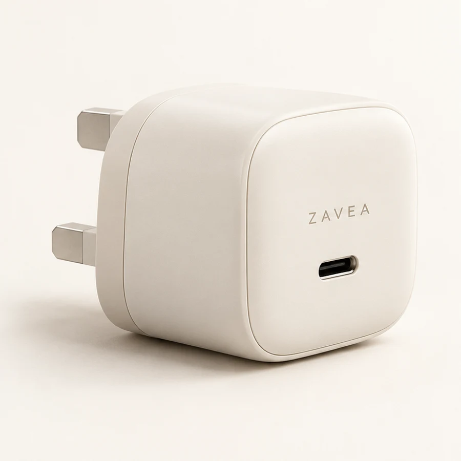ZAVEA Mini — USB-C wall charger · 20W design preview