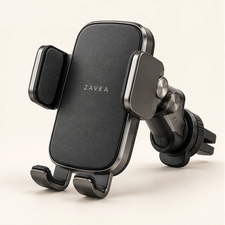 ZAVEA Lock — Mechanical car mount · Dashboard design preview