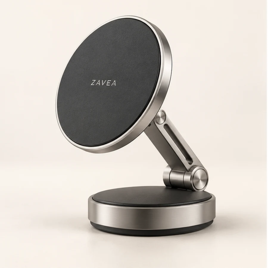ZAVEA Orbit — Articulated magnetic mount · Dashboard design preview