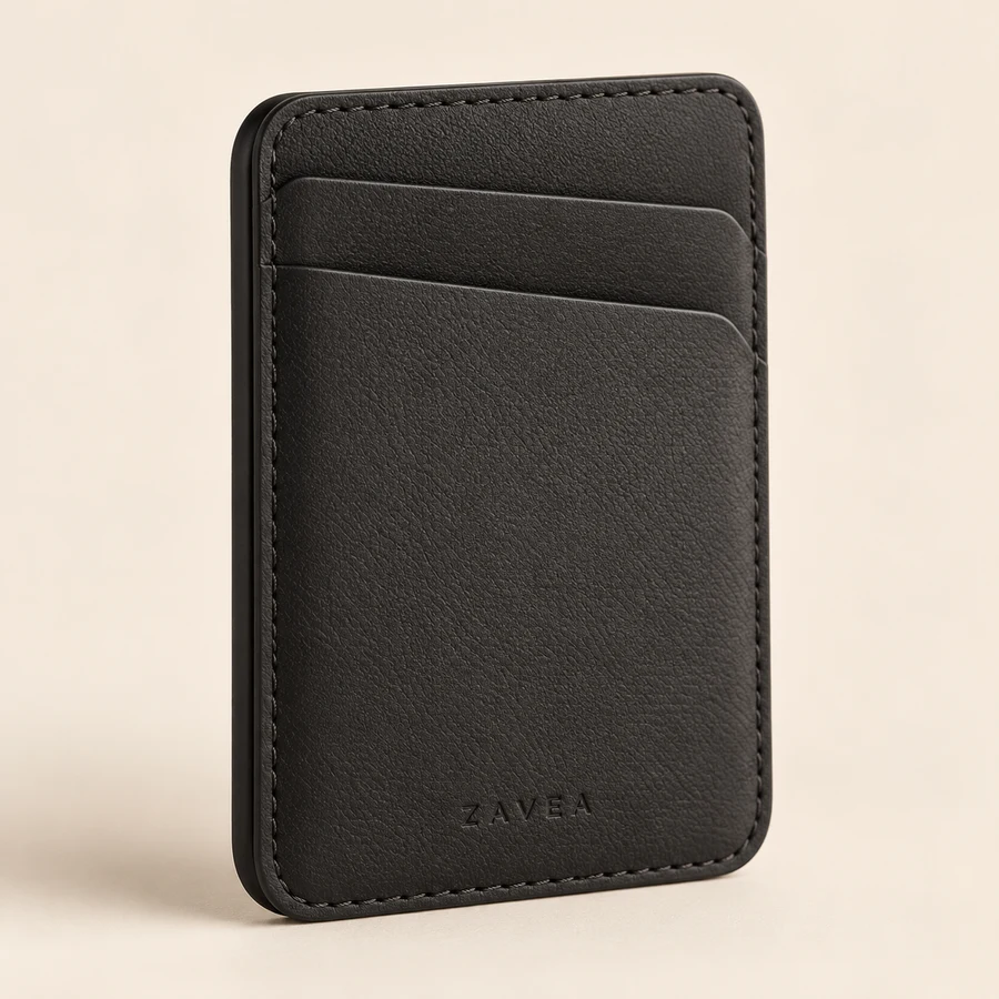 ZAVEA Pocket — Slim magnetic card wallet · 2-card · Graphite design preview