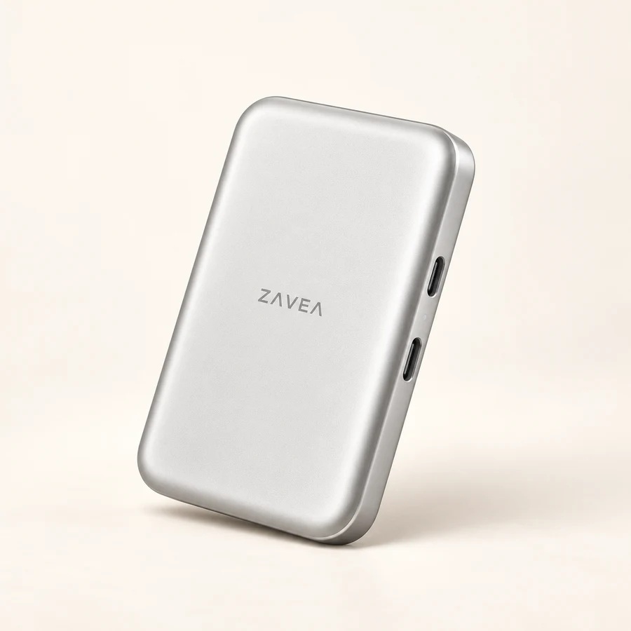 ZAVEA Store Mag — 10Gbps magnetic NVMe SSD enclosure · Enclosure only · 100W PD input target design preview