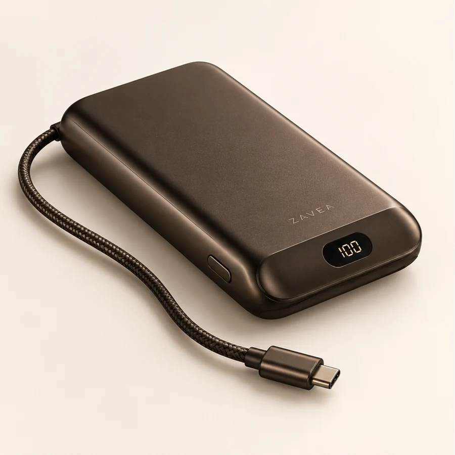 ZAVEA Reserve — 65W USB-C power bank · 30,000 mAh design preview