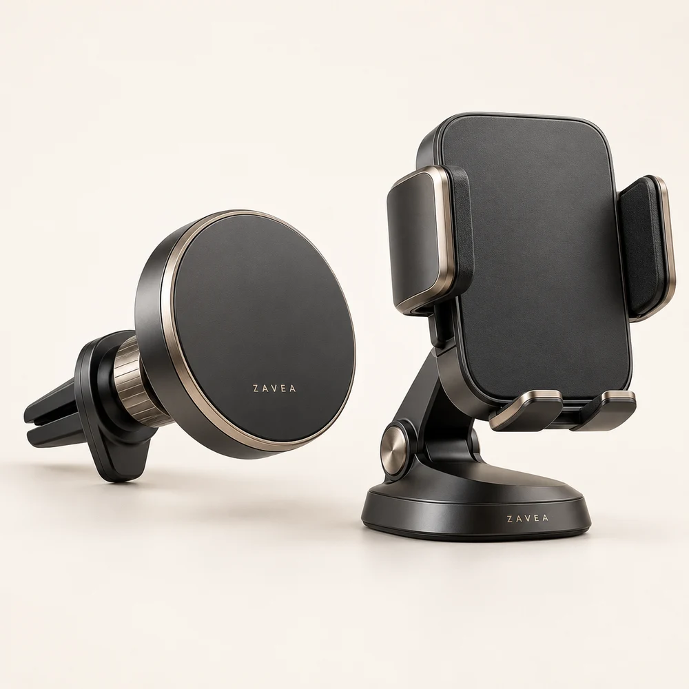 Magnetic and mechanical car-holder concepts