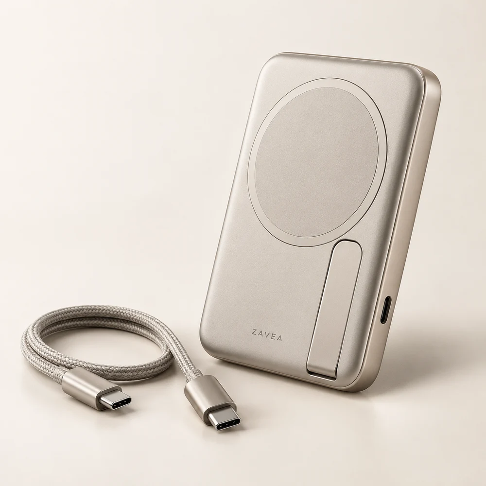 ZAVEA magnetic power-bank design concept