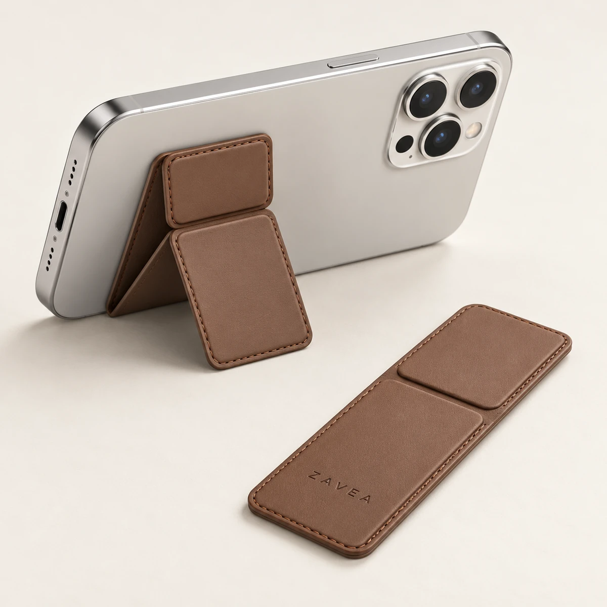 ZAVEA Fold Grip — Folding phone grip stand · Folding strip design preview