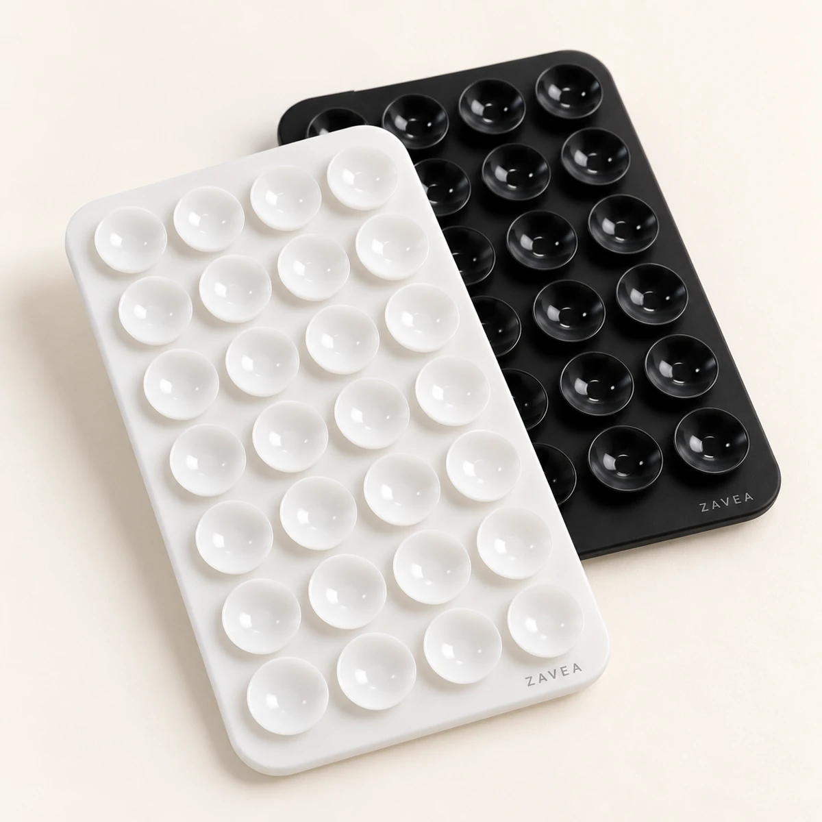 ZAVEA Snap — 24-cup silicone suction pad · Suction pad design preview